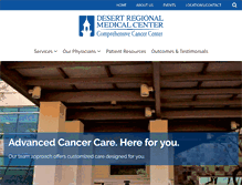 Tablet Screenshot of desertcancercenter.com